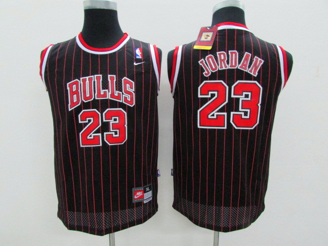 Youth NBA Chicago Bulls 23 Michael Jordan black Game Nike Jerseys